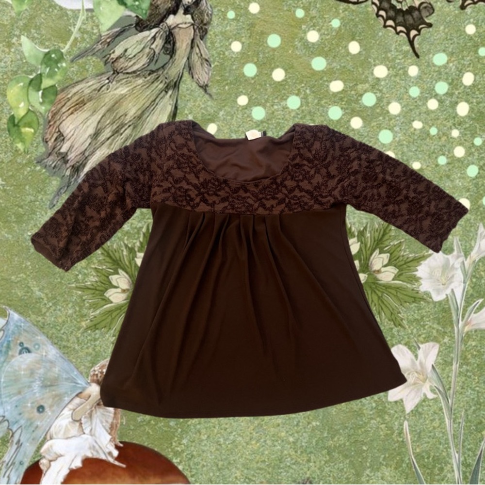 Brown fairycore top 🧚